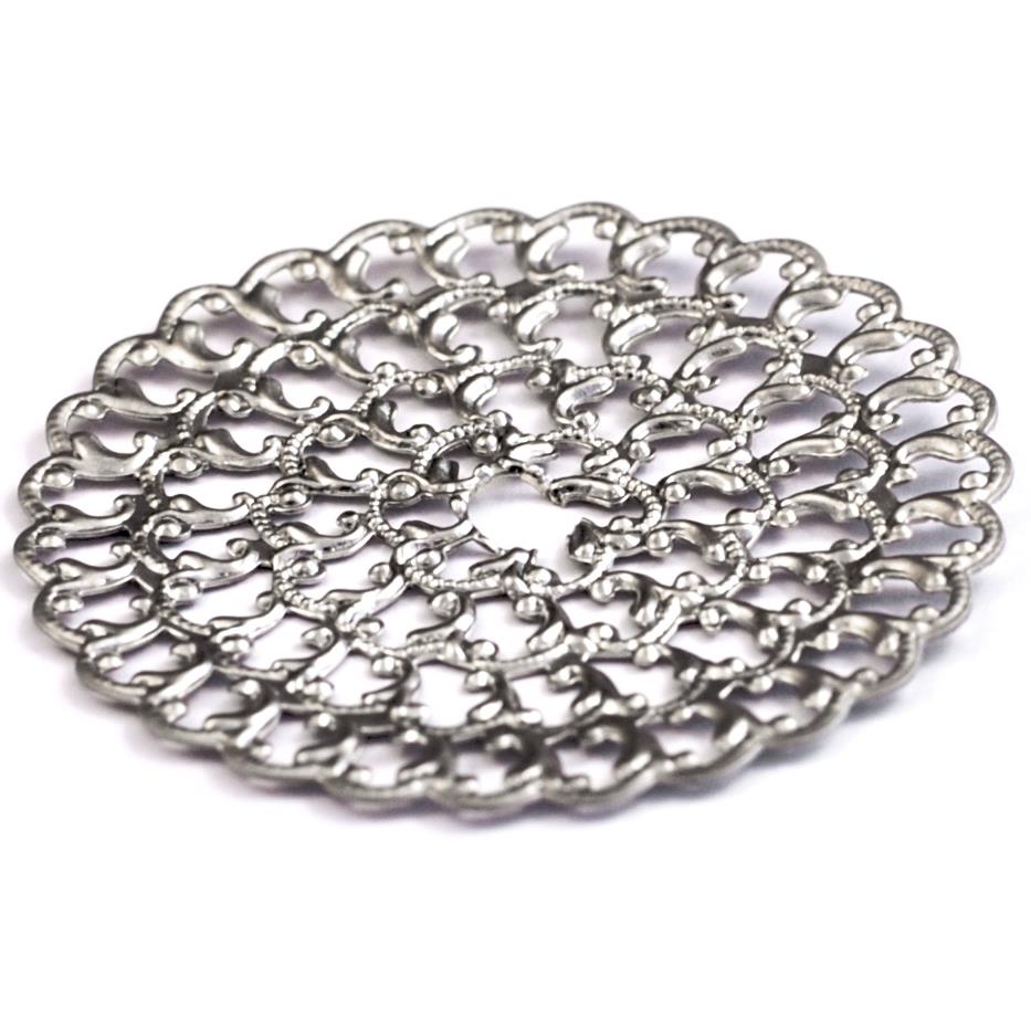 Cal Crystal 32BP BACKPLATE Crystal Excel ROUND BACKPLATE in Polished Chrome